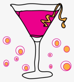 Svg Download B Day Party Pink Meylah - Martini Clip Art