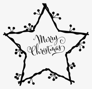 Nativity Star Silhouette Png For Kids - Black And Whitechristmas Stars