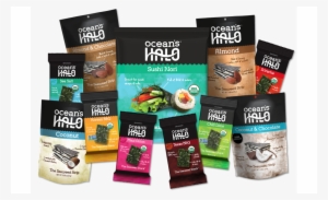 Oceans Halo Chocolate Seaweed Snacks - Ocean's Halo Sriracha Seaweed Snacks