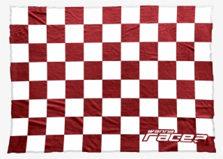 Wanna Race Blanket - Race Black And White Checkerboard