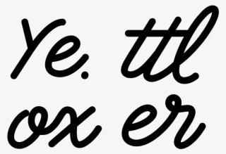 Glyphs From Pink Freehand, Bespoke Typeface For Victoria - Calligraphy