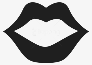 Free Png Movember Mouthpicture Png Images Transparent - Lips Clipart Black And White Png