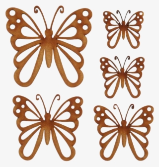 Butterfly Embellishments Set 2 597 P - Brush-footed Butterfly