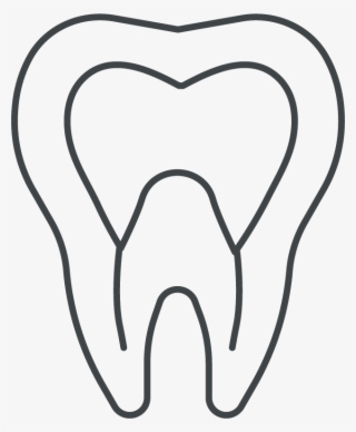 Root Canal Icon - Line Art