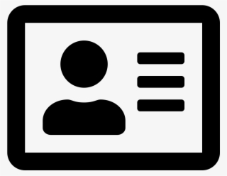 Font Awesome 5 Regular Address-card - Font Awesome Address Card