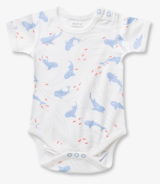 Whale Shark Short Sleeve Bodysuit - Pattern