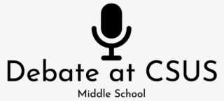 Debate At Csus Logo Black - Graphic Design