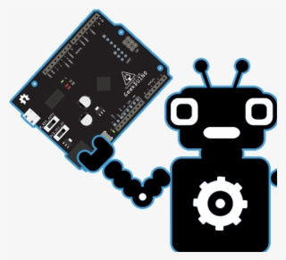 Black And White Robot Clipart