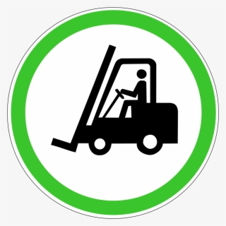 This Png File Is About Forklift , Forklifts , Icon - Caution Forklift Trucks Operating Sign