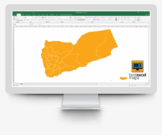 Yemen Map For Microsoft Excel - Microsoft Excel