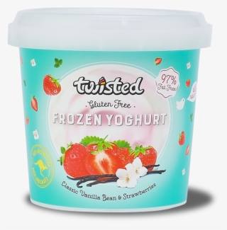 Strawberries And Vanilla Bean Frozen Yoghurt - Strawberry