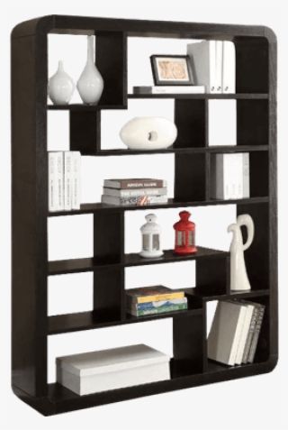 Contemporary Bookshelf With Curved Edges - Shelf