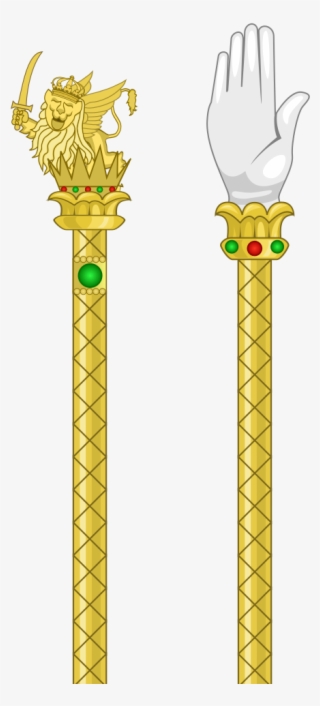 Scepter And Hand Of Justice Of The Napoleonic Kingdom - Scepter Heraldry