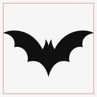 Open - Cartoon Bat Silhouette