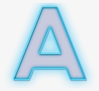 Blue Neon Letter A - Png Neon Letter