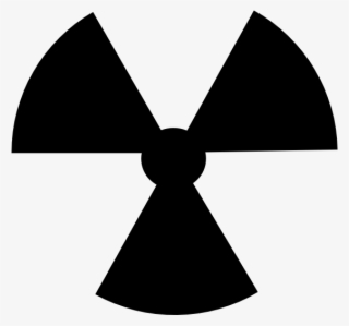 Small - Radiation Symbol Black And White
