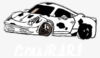 Drawn Race Car Beginner - Lamborghini