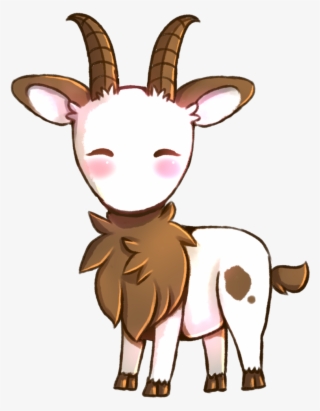 Goats Head Clipart Cute Anime - Chibi Goat Cute Drawing