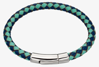 Luca Boys Solid Silver And Leather Bracelet - شعار نادي كرة القدم