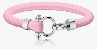 Bracelet Sailing Bracelet In Stainless Steel And Pink - Omega Bracelet Pink