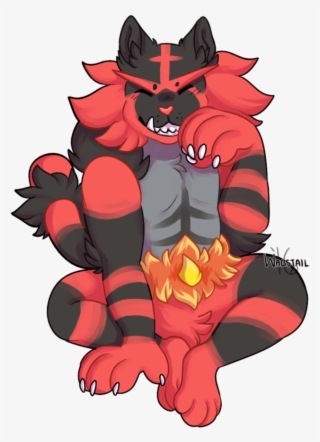 Incineroar Sticker - Cartoon