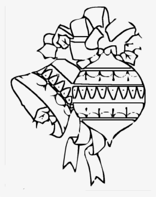 Christmas Oranament And Bell Cool Coloring Pages Sewing - Line Art