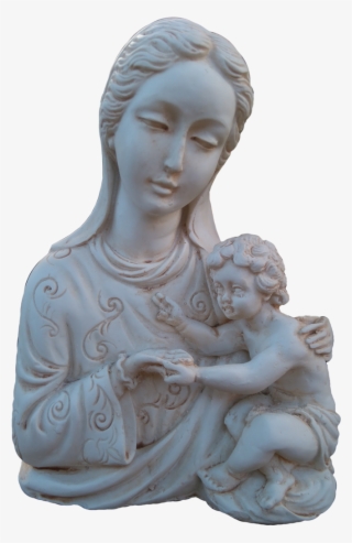 The Madonna And Child 19cm Bust - Statue