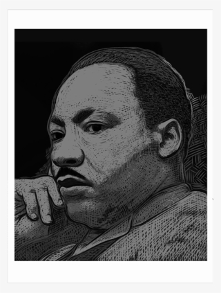 Martin Luther King Jr - Monochrome