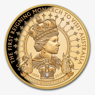 2019 Niue 1 Oz Gold Proof Royal Visit By Queen Elizabeth