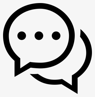 Chat Oval Speech Bubbles Symbol Comments - Icon Chat Png