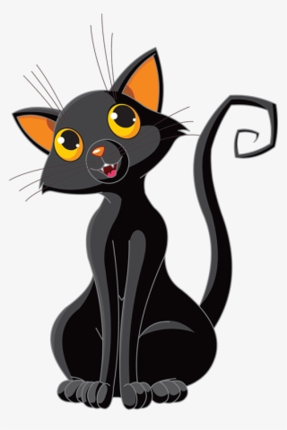 Gato Dibujo Png - Halloween Cat And Pumpkin