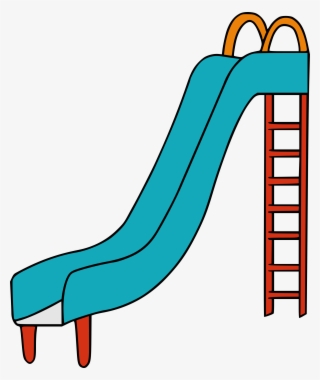 Slide Clipart Black And White - Playground Slide Clipart