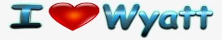 Wyatt Love Name Heart Design Png - Heart