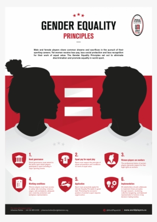 Women Players From Across The World Battle For Equal - Gender Equality Balance Poster