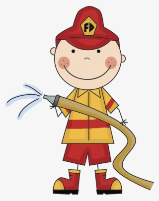 19 Firefighter Clip Black And White Little Boy Huge - Fire Fighter Clipart Png