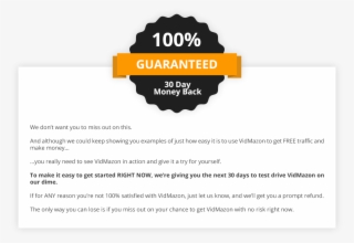 30 Day Money Back Guarantee - Graphic Design