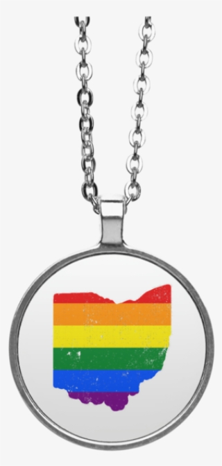 Ohio Rainbow Flag Lgbt Community Pride Lgbt Shirts - Necklace