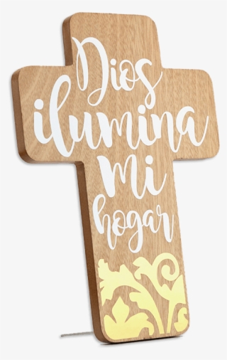 Cruz Grande Dios Ilumina Mi Hogar C16261 - Cross