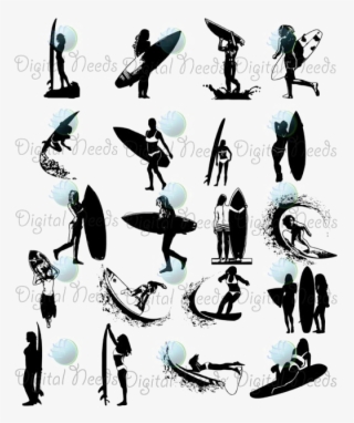 Girl Surfing Png High-quality Image - Surfing