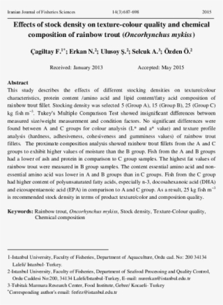 Effects Of Stock Density On Texture-colour Quality - Corporate Structure Of Nestle Malaysia