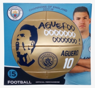 Aguero Football Box Gold - Manchester City