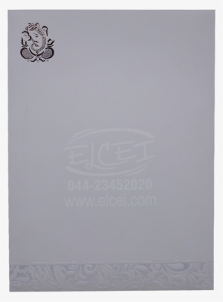 Home Hindu Wedding Cards Classy White Folding Card - Paper