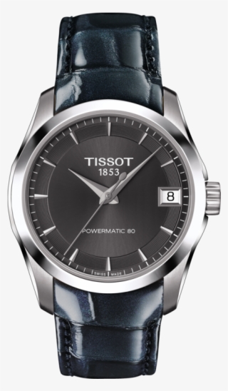 Tissot Ladies Couturier Powermatic 80 Watch With Anthracite - Lange Und Söhne Lange 1