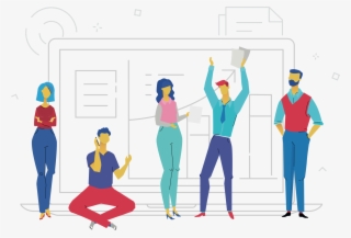 Teamwork Illustration Mobile