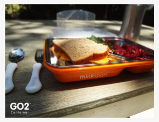 Airtight Lunch Container With Fork/spoon Go2 - Thinksport Go2 Travel Lunch Container
