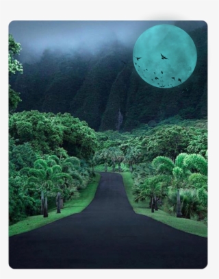 Wood Sticker - Koolau Mountains