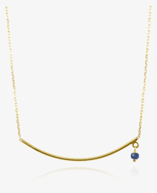 9ct Gold Sapphire Bar Necklace - Necklace