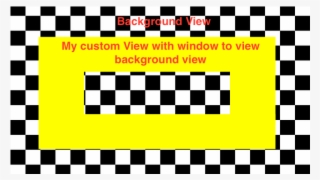 Custom Uiview With Window Type Feature To See Background - Michael Kors Checkered Wristlet