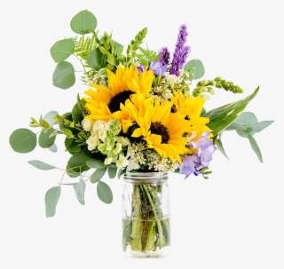 This Little Bunch Includes Sunflowers, Eucalyptus, - Bouquet