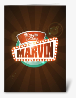 Happy Birthday Marvin - Graphic Design